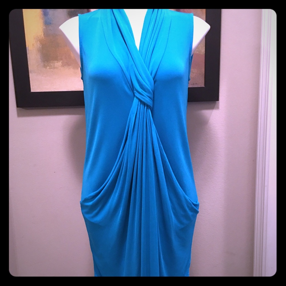 DIANEvonFURSTENBERG sleeveless turquoise dress